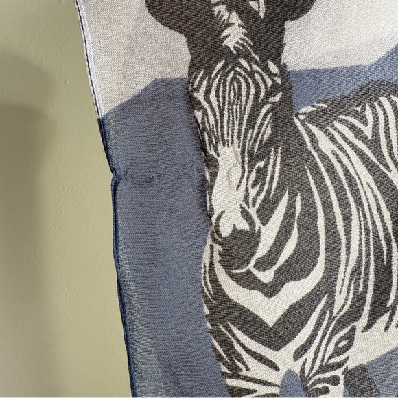 SYMPHONY Zebra Lightweight Semi Sheer Scarf Abstract Geometric Shapes - Picture 13 of 16